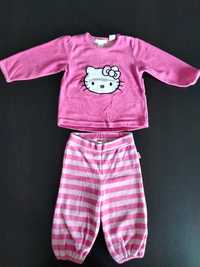 Dres H&M Hello Kitty rozm. 74 welurowy stan bardzo dobry