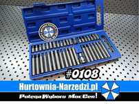 Bity klucze torx, spline, imbus, zestaw 40-el. zestaw bitów Bity torx