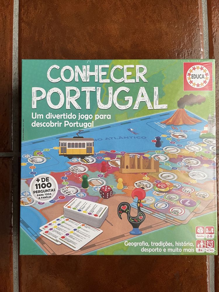 Jogo tabuleiro “Conhecer Portugal” NOVO