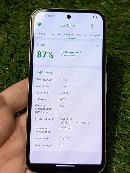 Google pixel Porcelain 8a 8/128Gb (20392) Neverlock  30 циклів