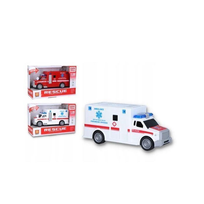 Auto Karetka Ambulans Napęd Dźwięk Światła Autko
