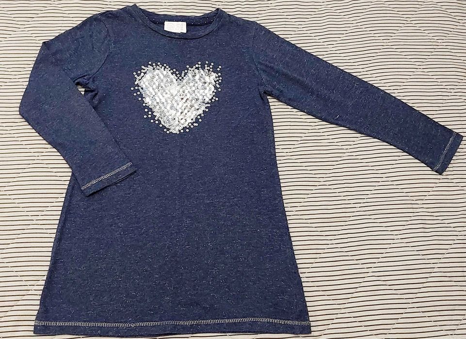 Tunika granatowa z sercem rozm. 116