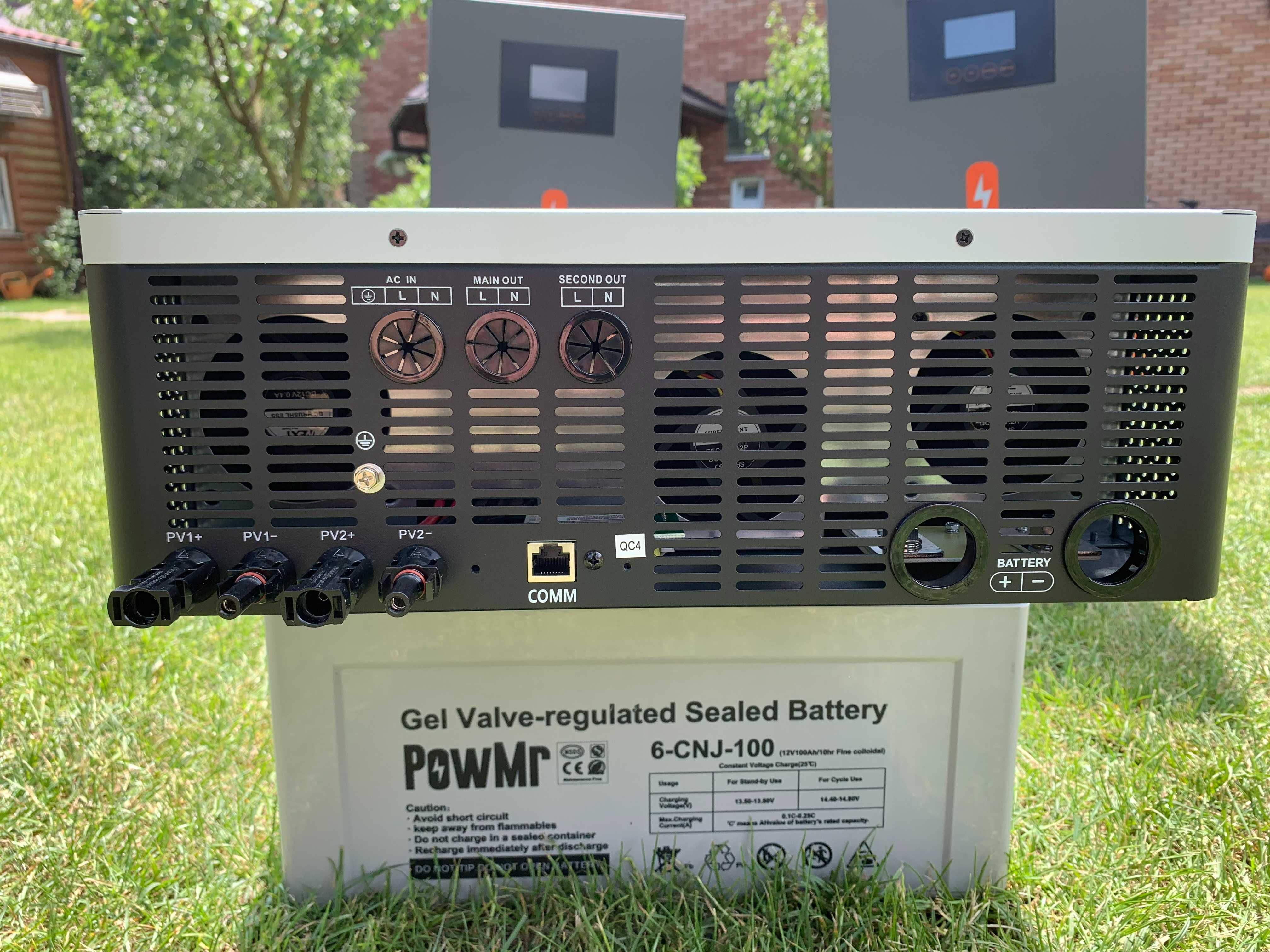 Гібридний інвертор PowMr 10.2 kW 48V акумулятори Гибридный инвертор