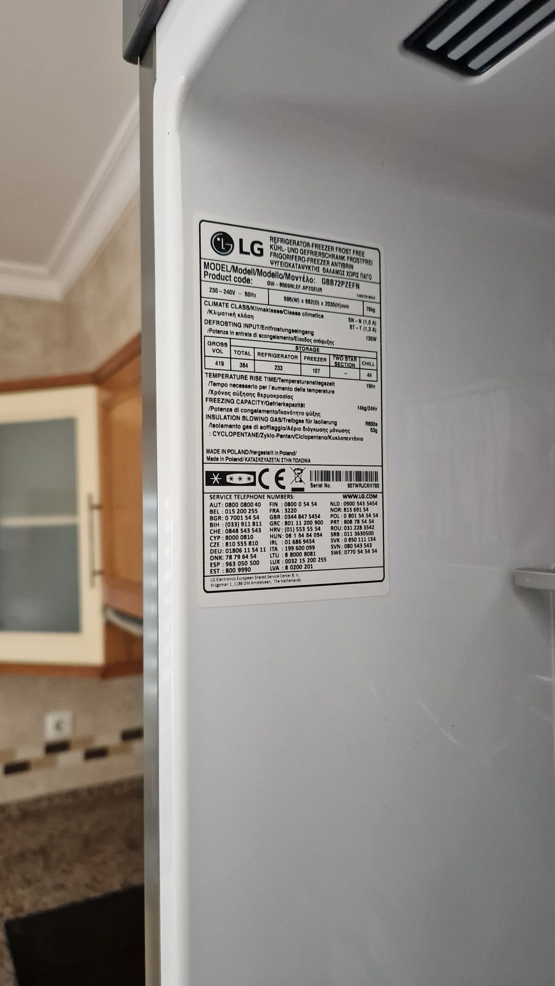 Frigorífico LG - estimado mas avariado