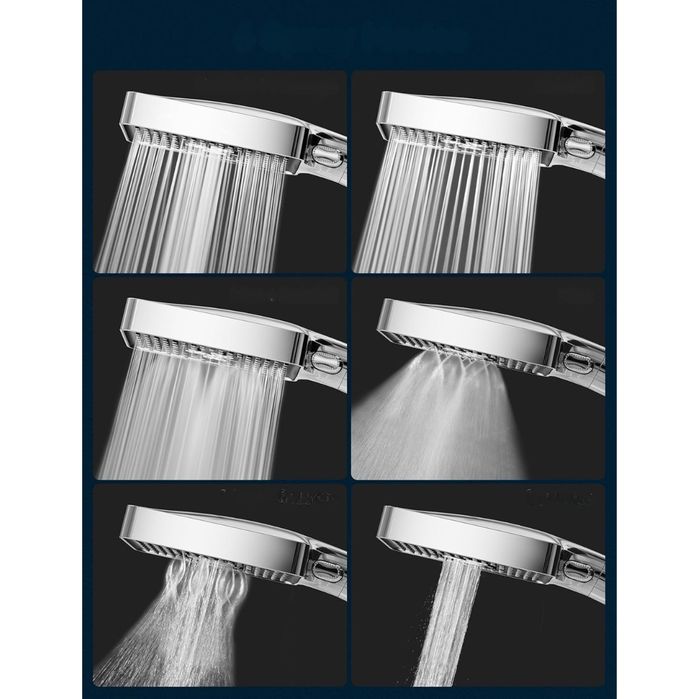 Magichome Słuchawka Prysznicowa 6 Trybów, Wysokociśnieniowa Oszczędna