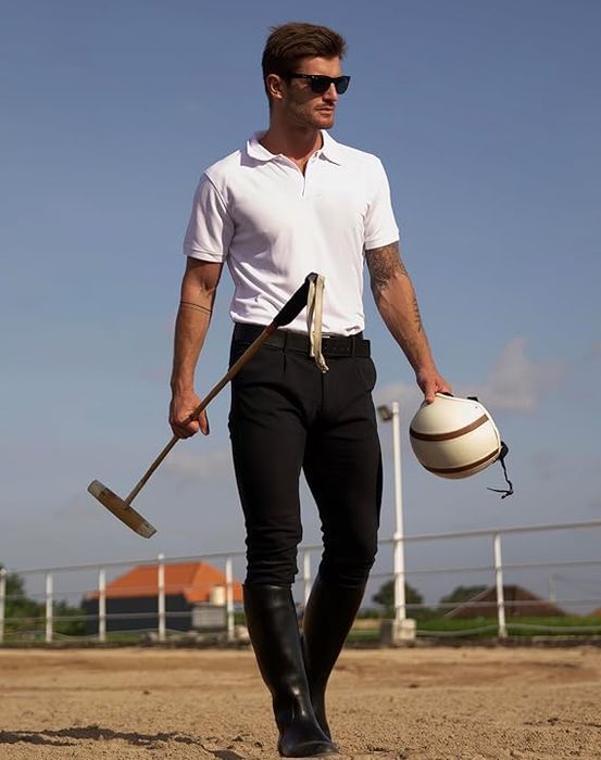 ZENGVEE Zestaw 3 Koszulek Polo Męskie Polówki S