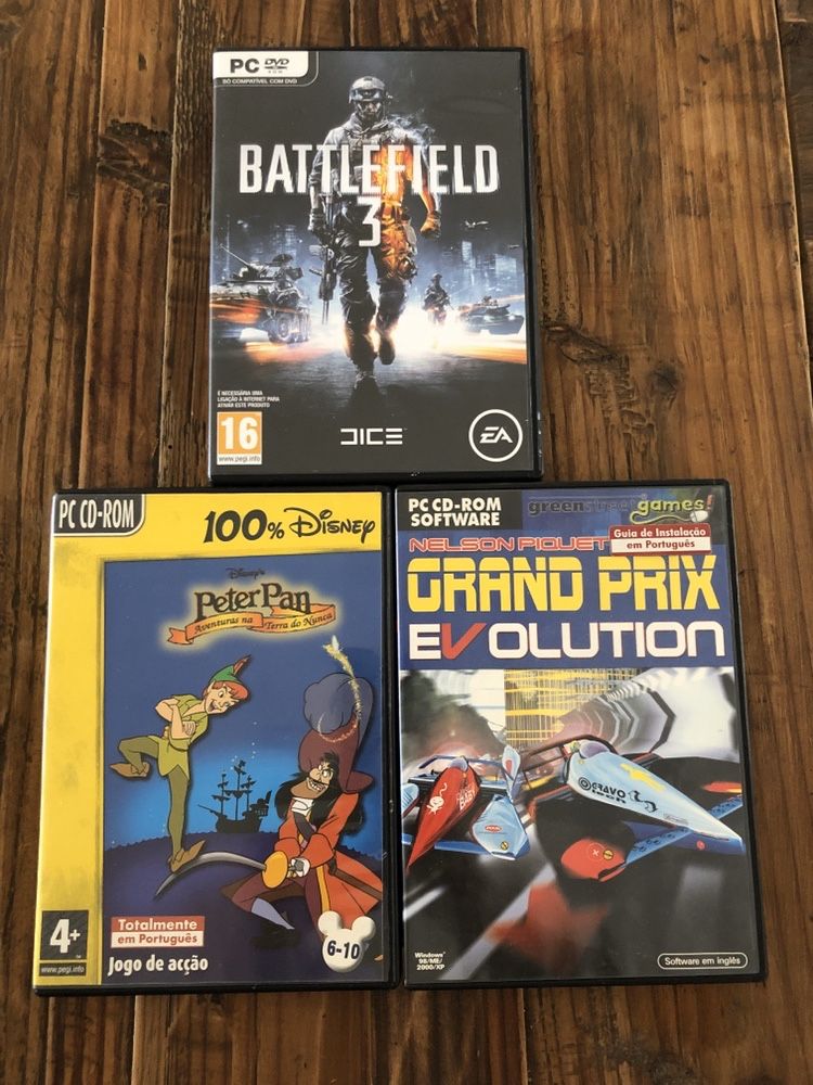 Pack 3 jogos Computador