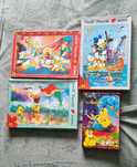 Zestaw puzzli trefl disney Aladyn mała syrenka kaczor Donald z brakami