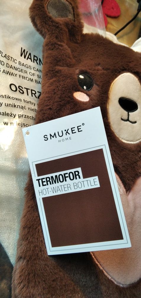 Termofor z futerkiem miś Smukee