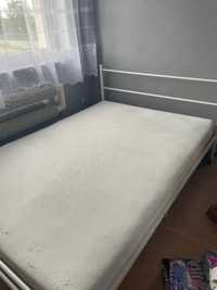 Łóżko białe metalowe 140x200