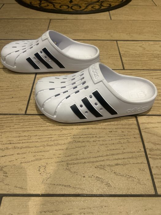 Buty gumowe białe Adidas