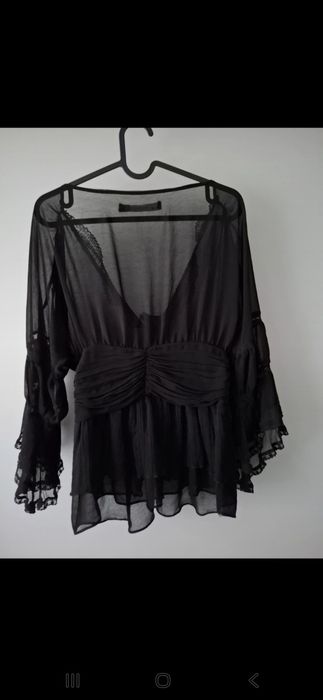 Bluzka gorset boho koronka