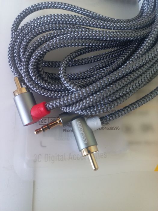 Кабель  Jack 3,5  2 RCA  тюльпан