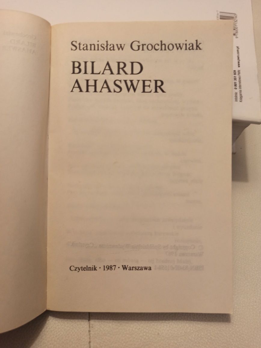 S. Grochowiak Bilard, poezja