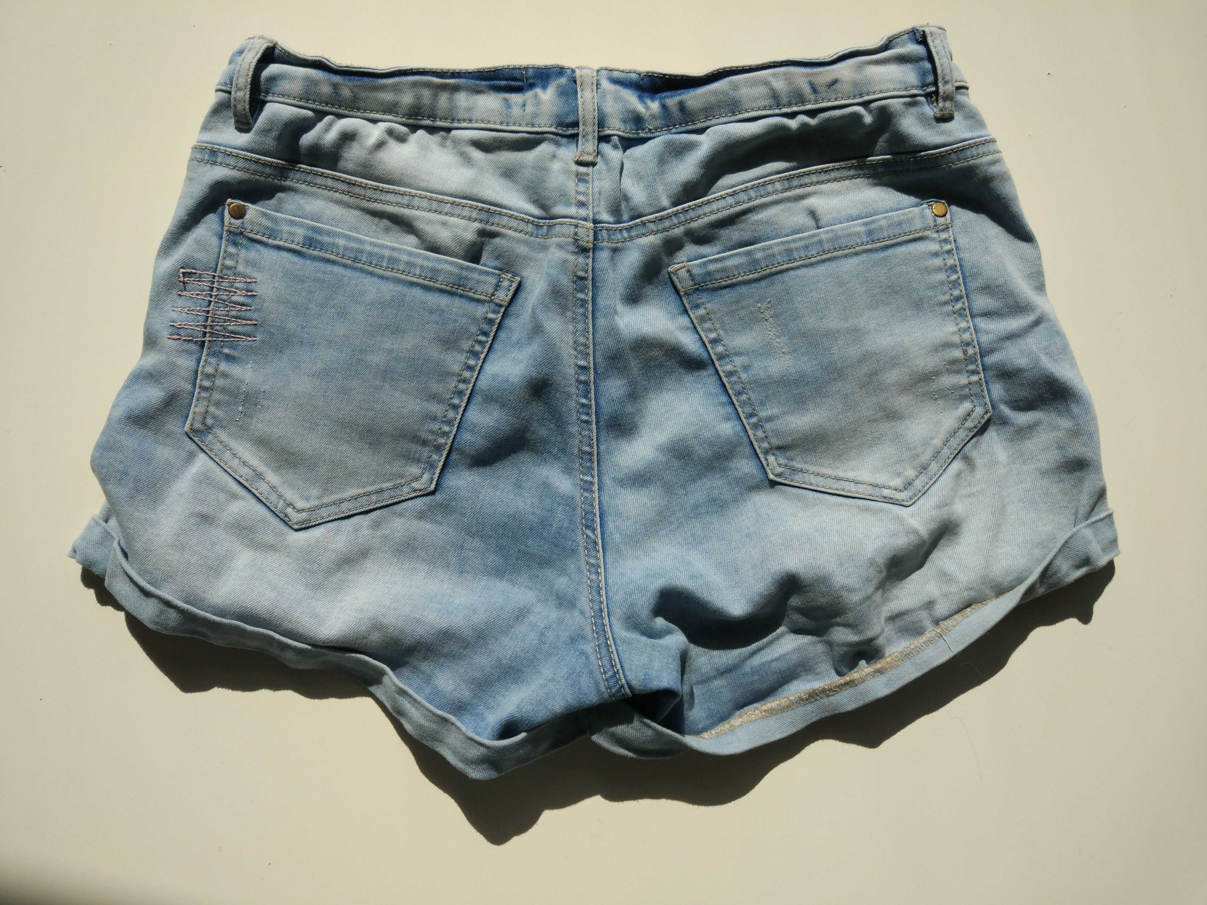 Szorty jeans z dziurami Reserved, rozm. 38