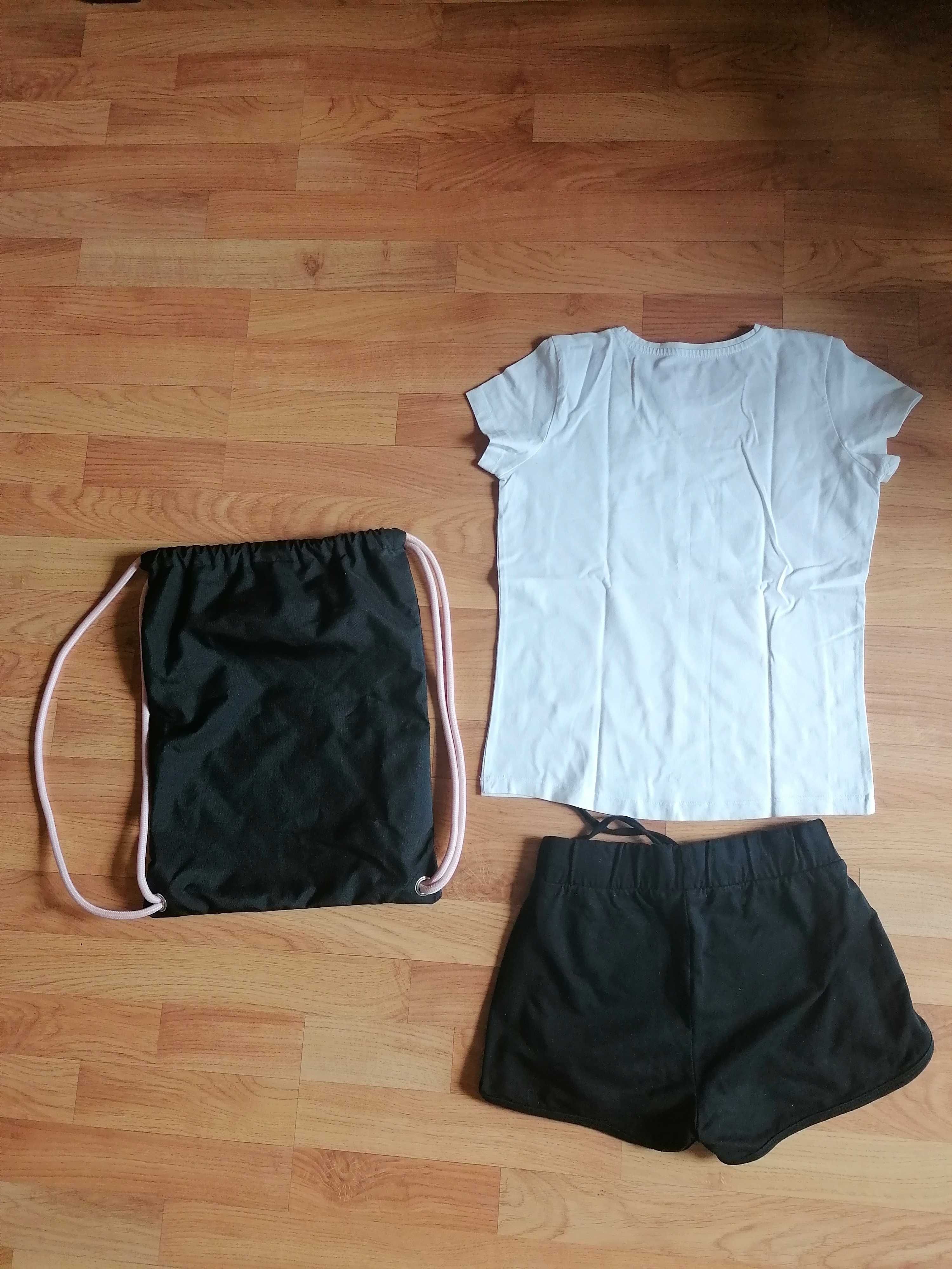 4f zestaw w-f spodenki, t-shirt, worek dziewczynka