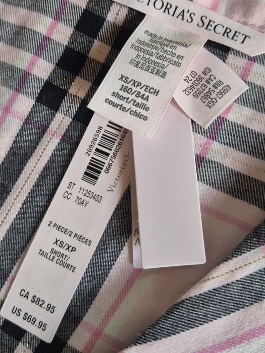 Victoria's secret фланелевые пижамы С,Л