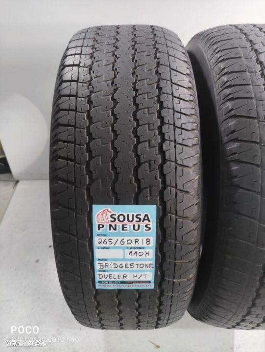 2 pneus semi novos 265-60r18 bridgestone - oferta dos portes 130 Euros