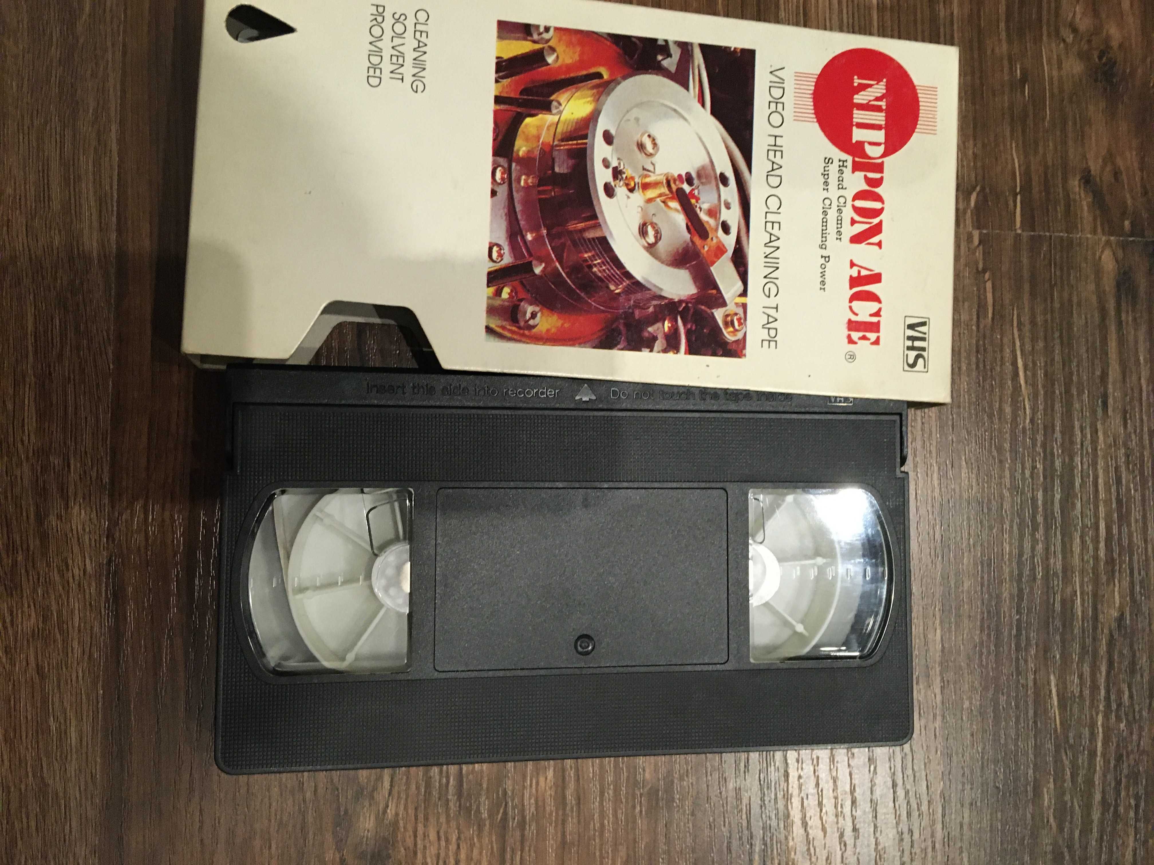 Kaseta Czyszcząca VHS nowa + płyn czyszczący głowice