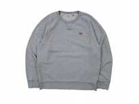 LEVI'S Bluza Męska Crew Neck Szara Logowana r. M