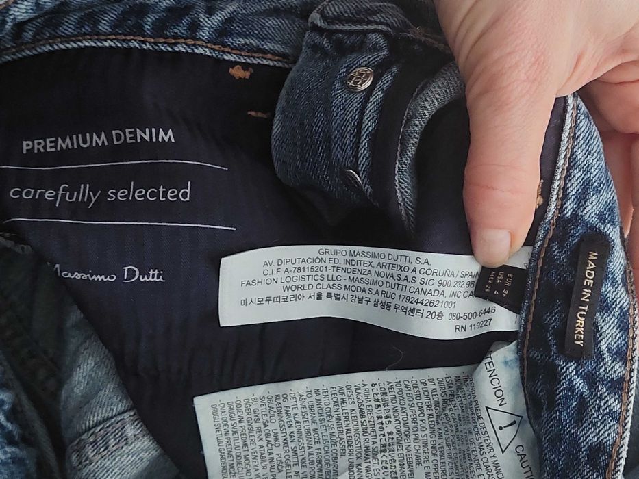 Прямі джинси massimo dutti