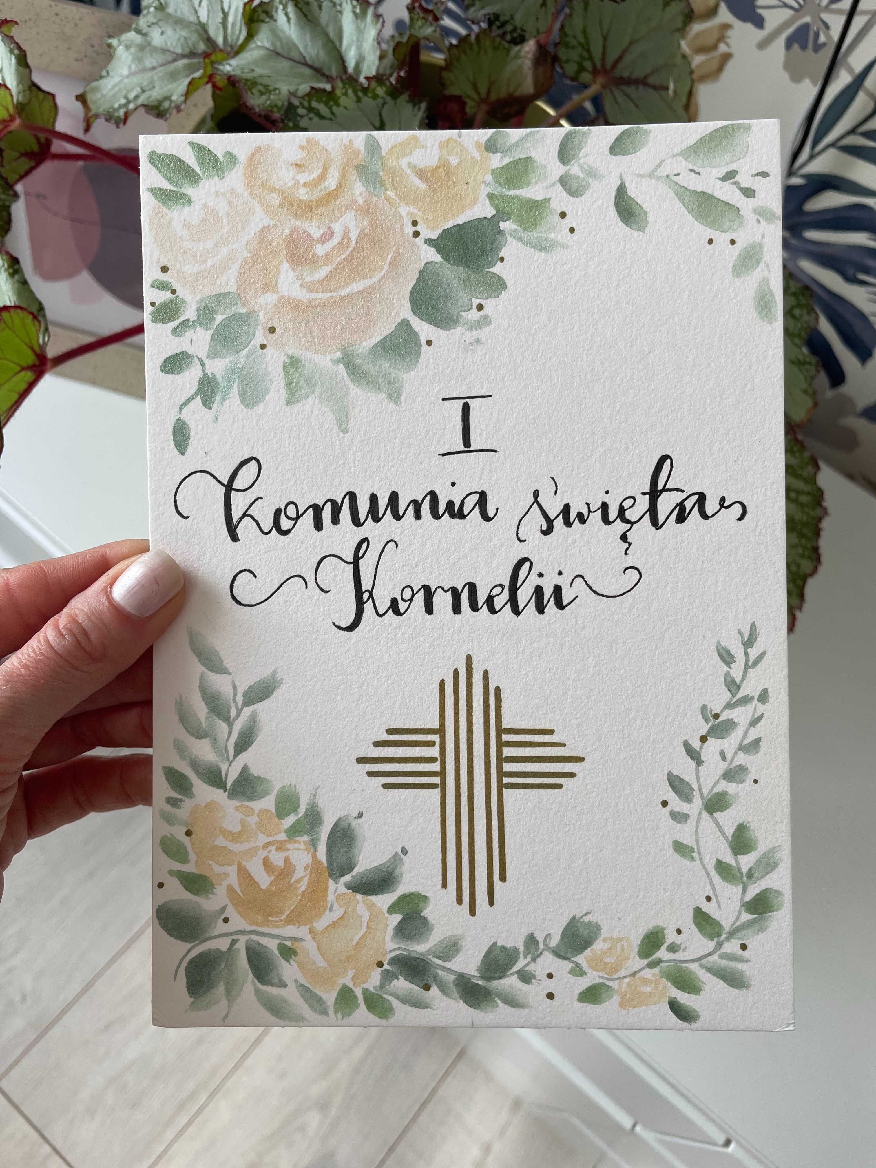 Ręcznie malowane pamiątki I komunii