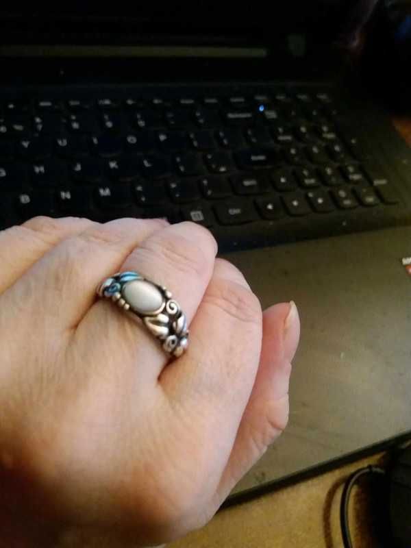 duży zestaw srebrny kolczyki, pierścionek, bransoletka wisior 925