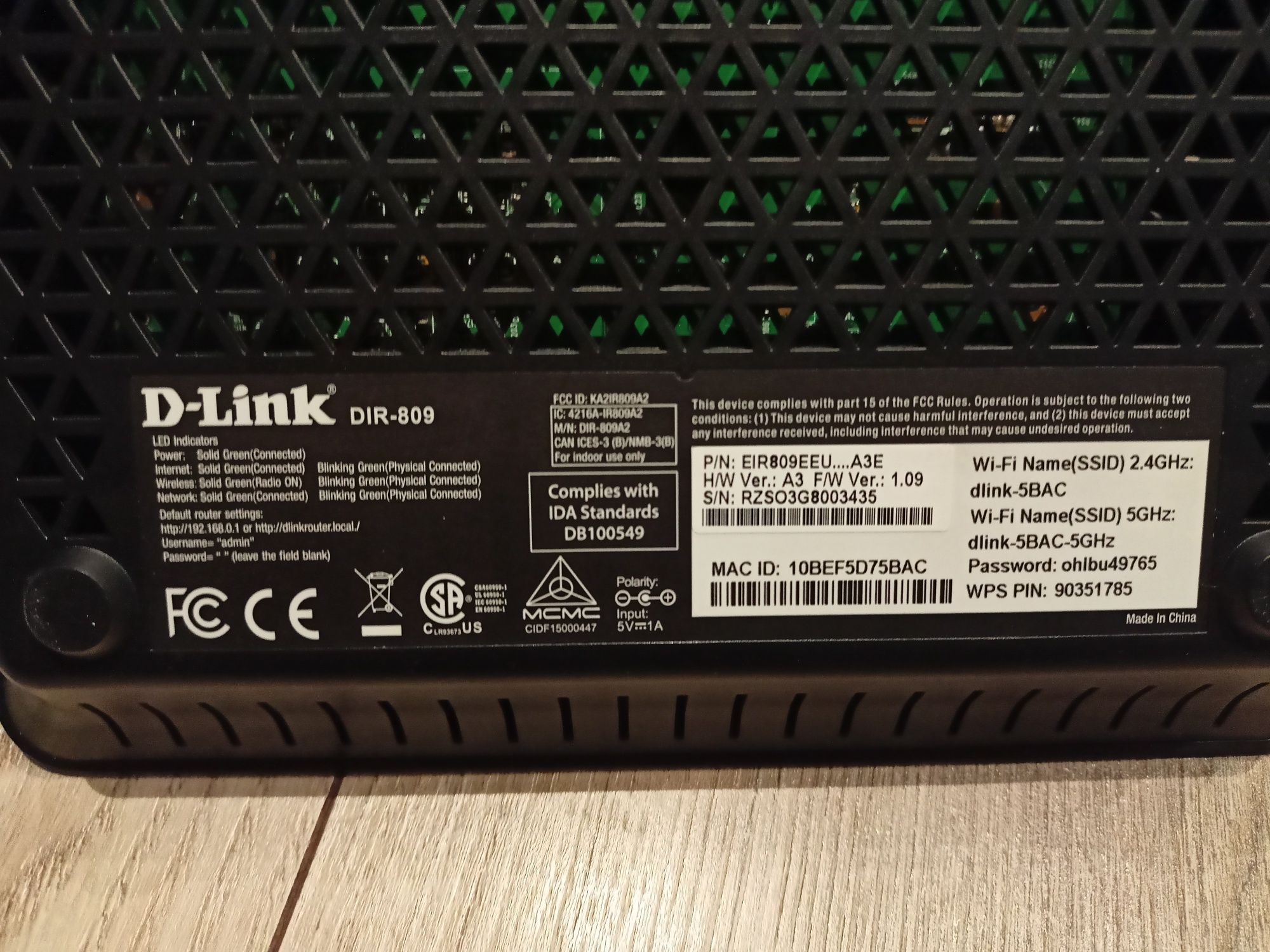 Router WiFi D-Link DIR-809