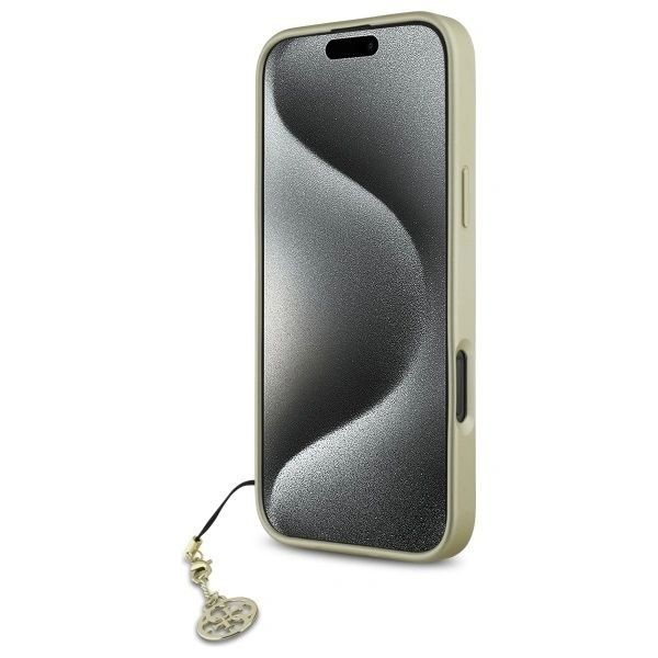 Etui Guess do iPhone 16 Pro Max Hardcase Charms Brown