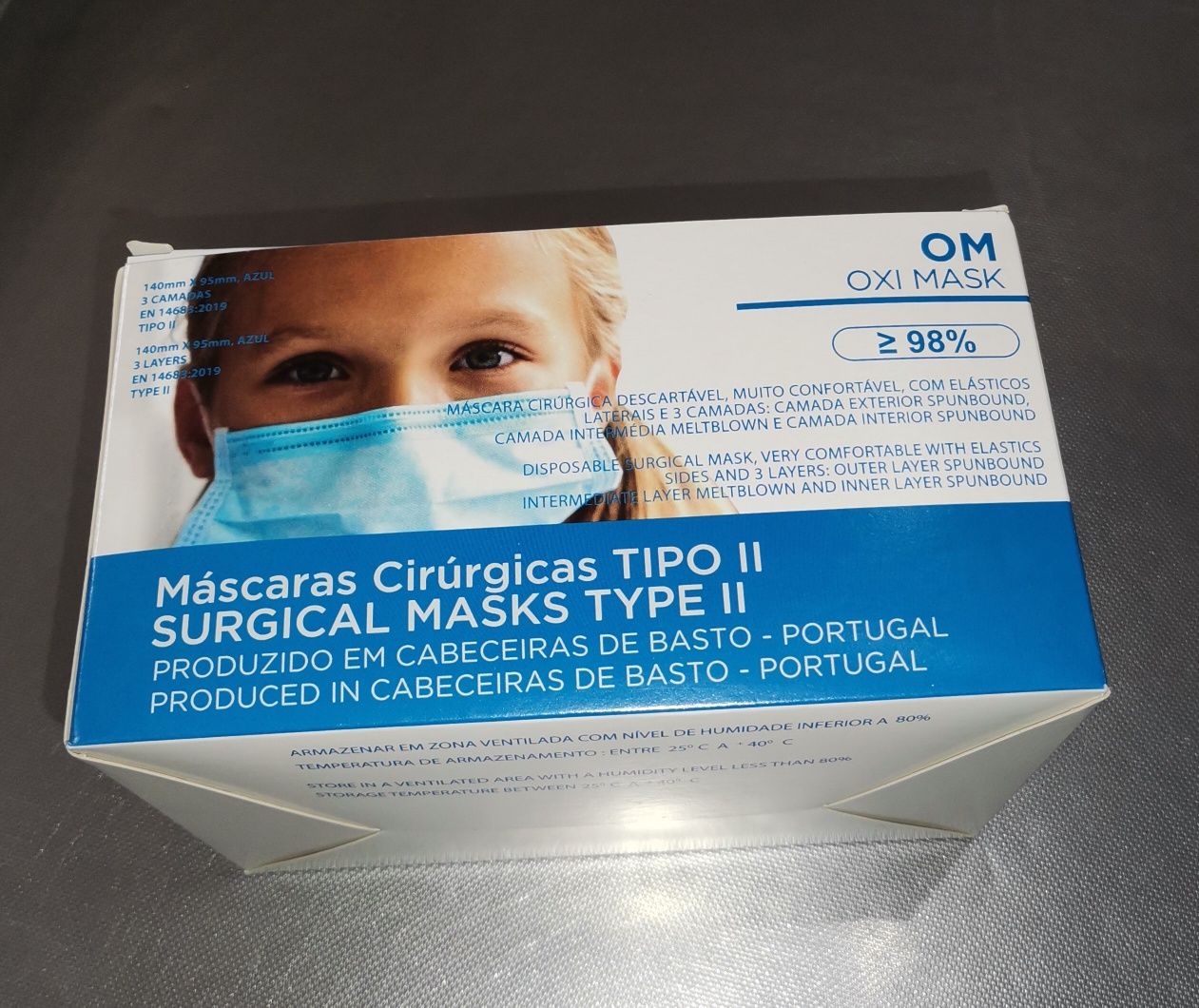 Máscaras Descartável Criança - 50 PCS- OKI MASK