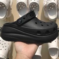 Кроксы Crocs Crush Platform Black лавандовые черные белые молочные