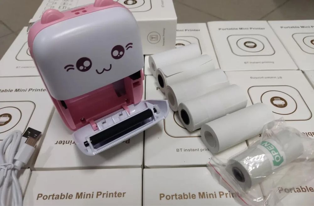 Портативний дитячий міні принтер (Mini Printer), термопринтер