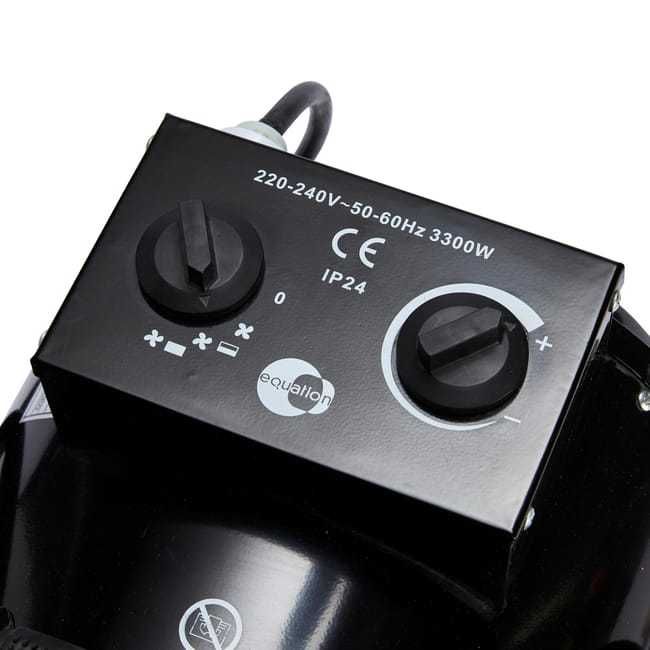 Aquecedor industrial EQUATION 3300W PRETO