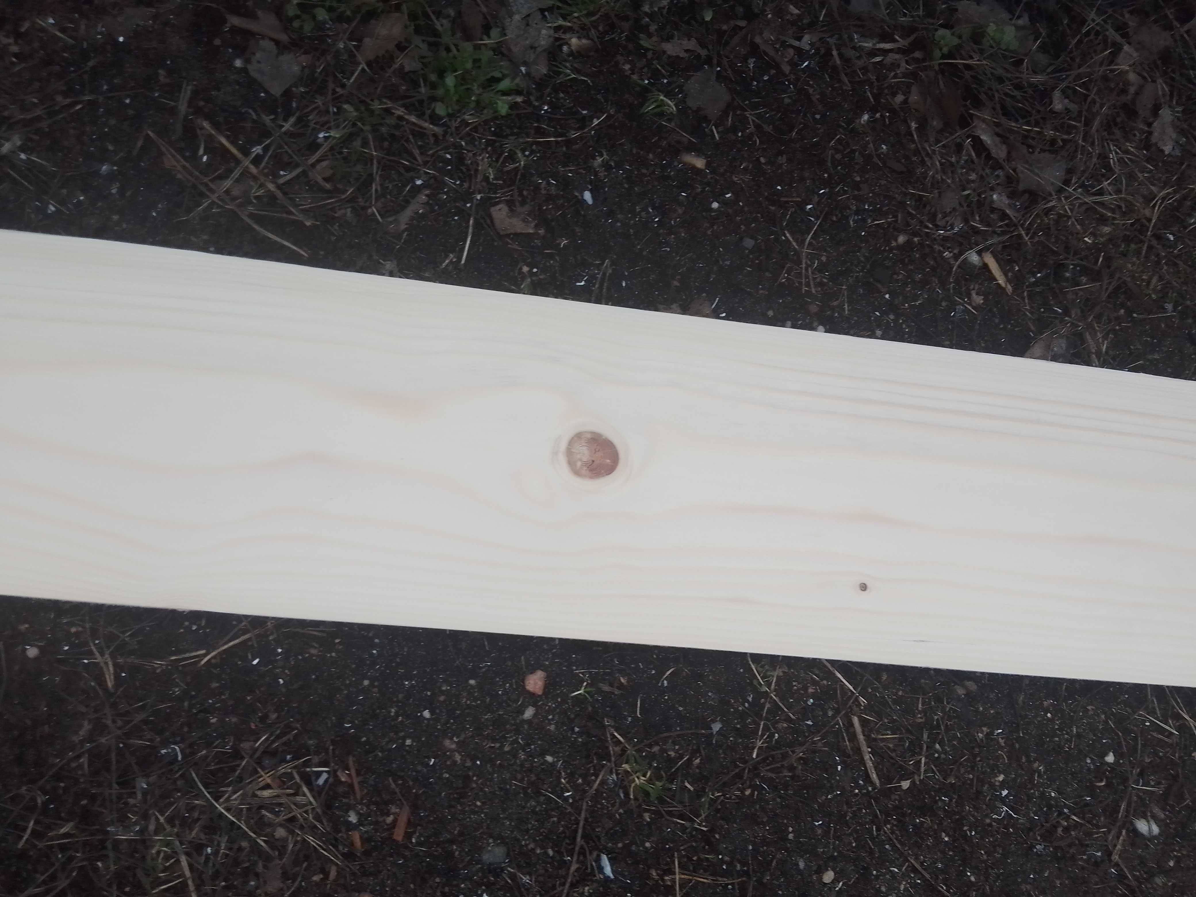 Blat świerkowy o szer. 17 cm, naturalne drewno