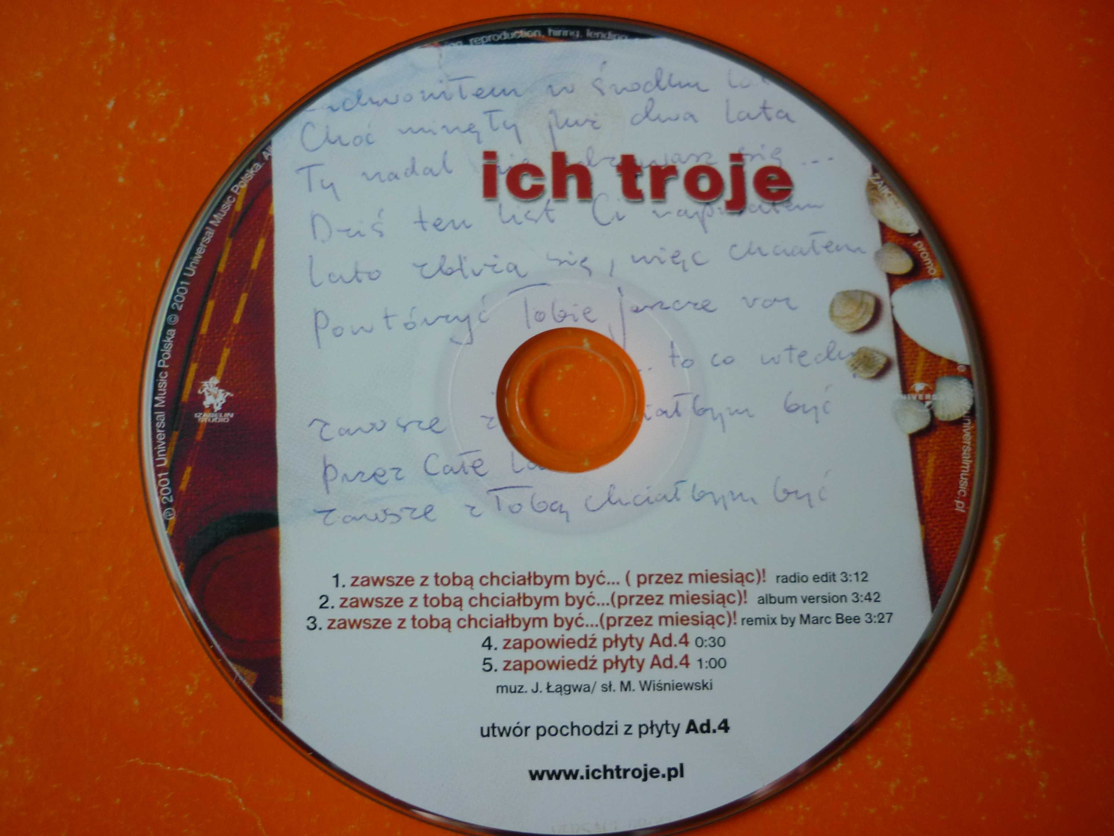 Płyta CD Ich Troje "zawsze z tobą chciałbym być... (przez miesiąc)!"
