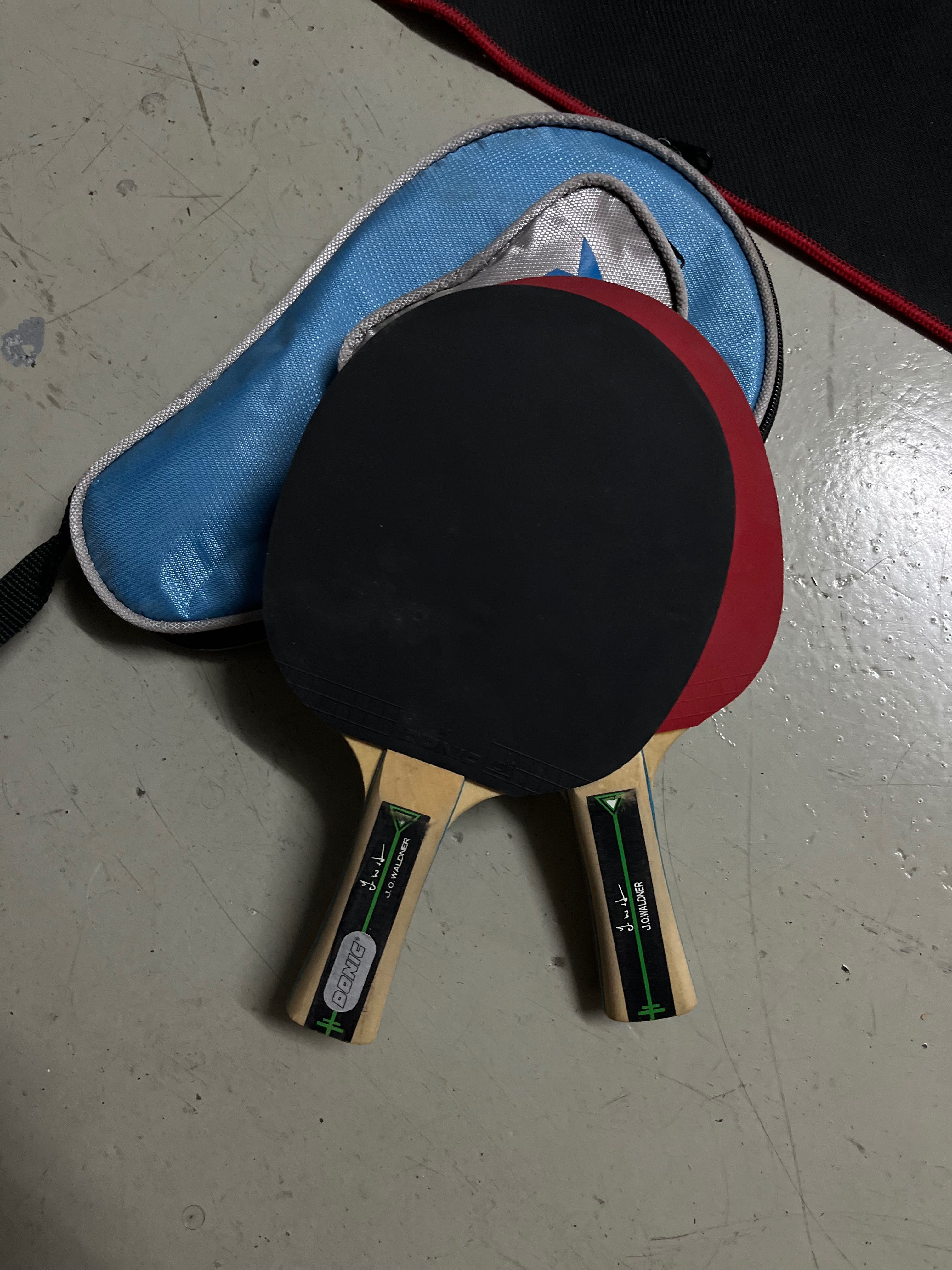 2 raquetes ping pong com bolsa e 3 bolas - em excelente estado!