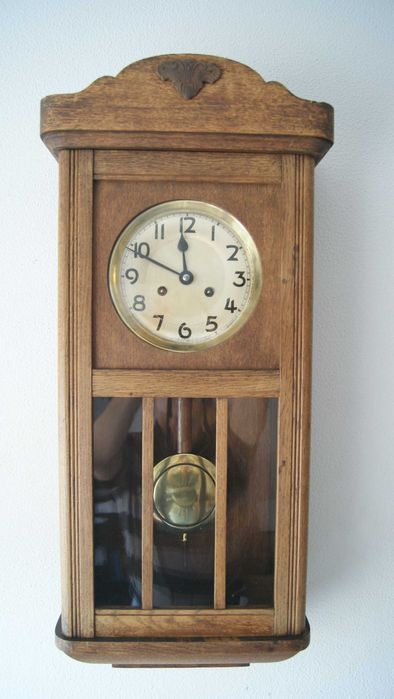 343 Zegar wiszący mechaniczny Kienzle Mezzo-Gong antyk