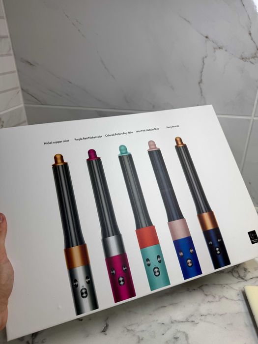 Стайлер для волосся фуксія 6 насадок, іонізація,1300 Вт швидка укладка