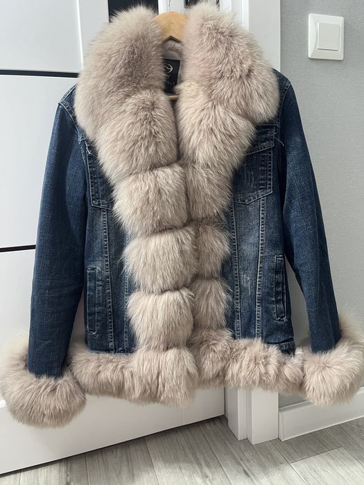 Куртка джинсова з натуральним хутром