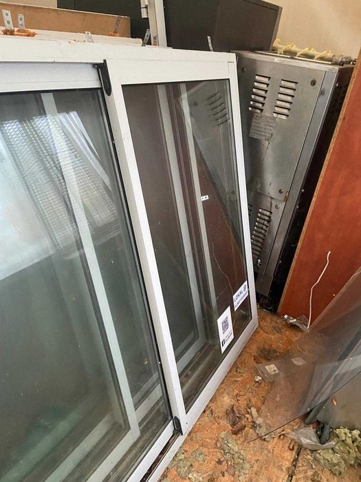 Okna aluminiowe przesuwne wysokość 155cm - 4szt