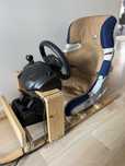 Logitech Driving Force GT + rig na bazie fotelika
