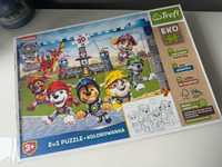 Paw Patrol puzzle kolorowanka eco nowe