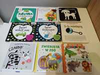 Książeczki kontrastowe sensoryczne edukacyjne dla dzieci niemowląt
