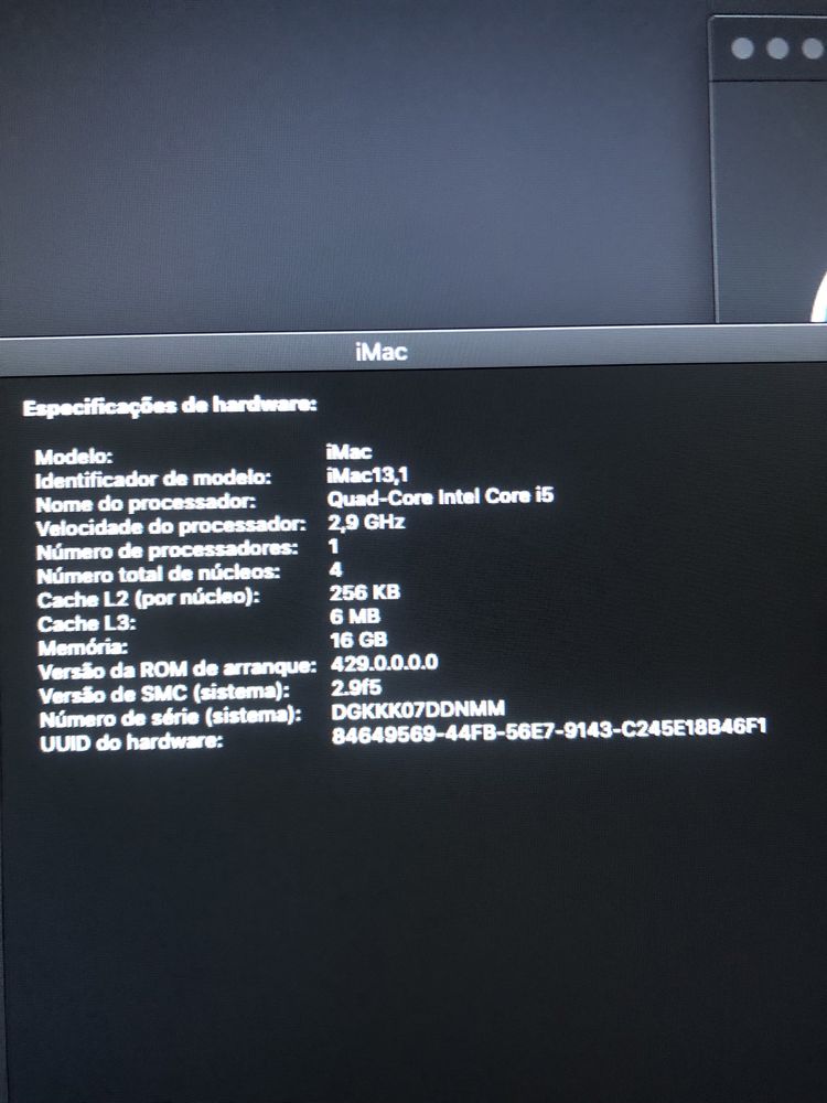 IMac 2012 21.5” Apple 2,9 GHz i5 Computador como novo