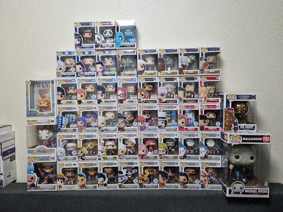 Funko pop! Marvel, One Piece, Naruto