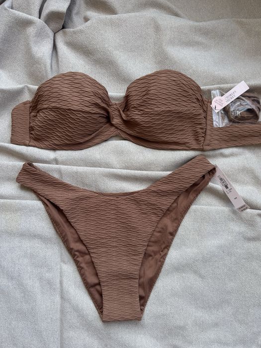 Купальник vctoria’s secret bandeau top & brazilian 36c-m