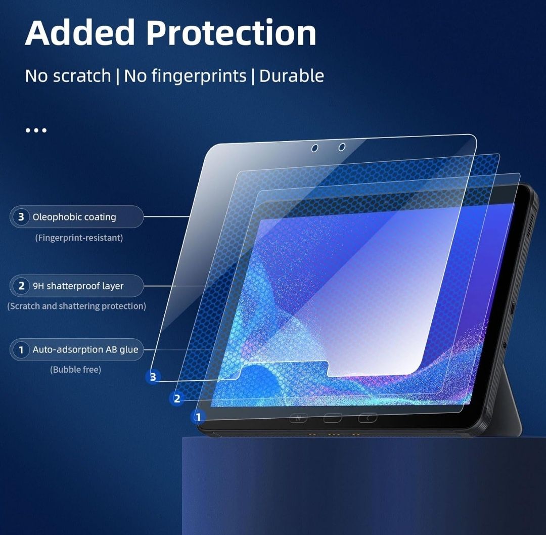 NEW'C 2 sztuki szkło hartowane do Samsung Galaxy Tab Active4 Pro 10,1"