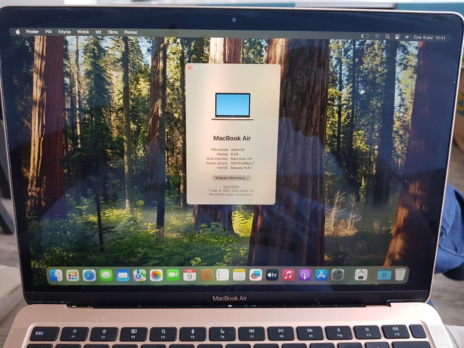 Macbook Air M1 8GB 256ssd Szybka sprzedaz