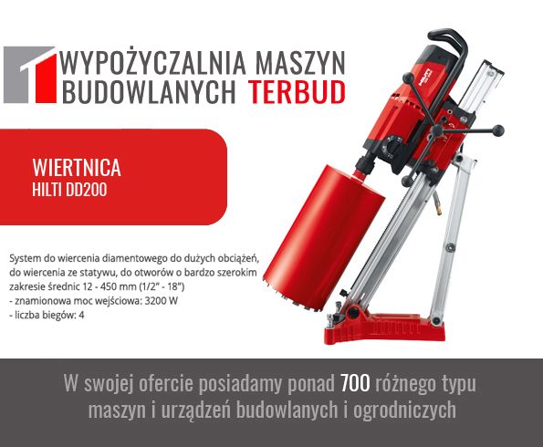 Wiertnica do betonu HILTI. Szlifierki, piły, bruzdownice. Śląsk. Tanio