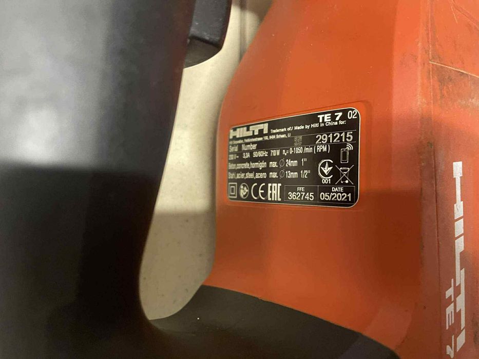 Młotowiertarka Młotowiertarka Hilti TE 7  2021r nie milwaukee Dewalt